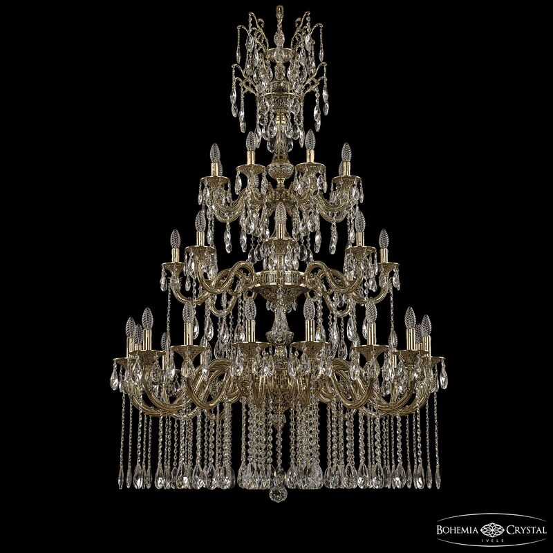 Подвесная люстра Bohemia Ivele Crystal Florence 71101/16+8+8/360/XL/3d A GB в Санкт-Петербурге