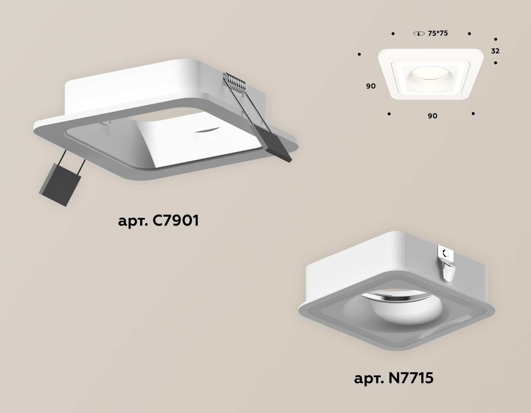 Встраиваемый светильник Ambrella Light Techno XC7901011 (C7901, N7715) в Санкт-Петербурге