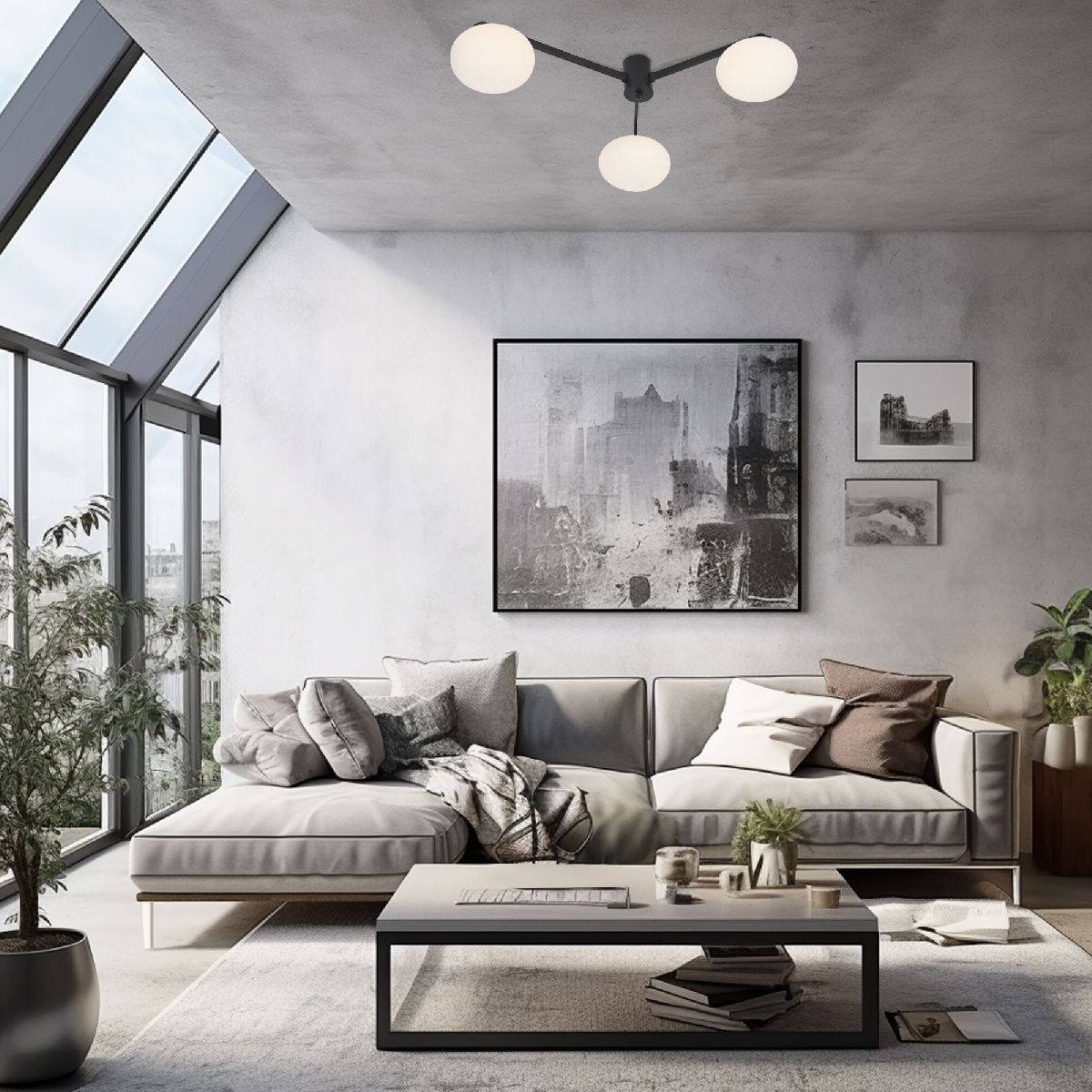 Потолочная люстра Eurosvet Opaline 70220/3 черный a065764 в Санкт-Петербурге