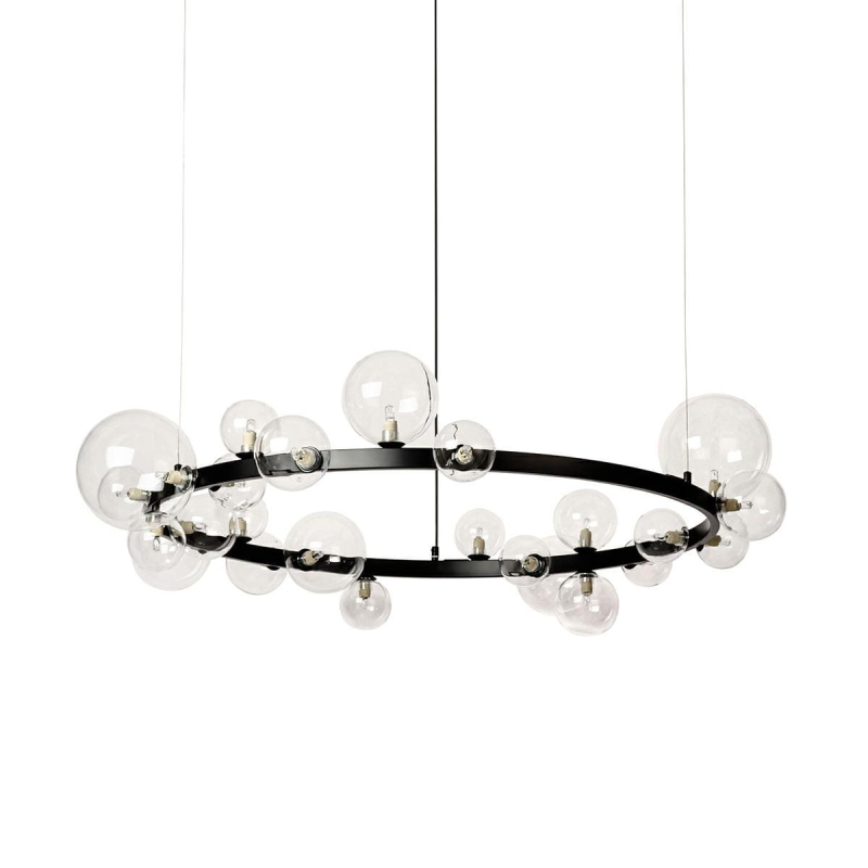 Подвесной светильник Delight Collection Art Deco Bubble 8828P/L black/clear в Санкт-Петербурге