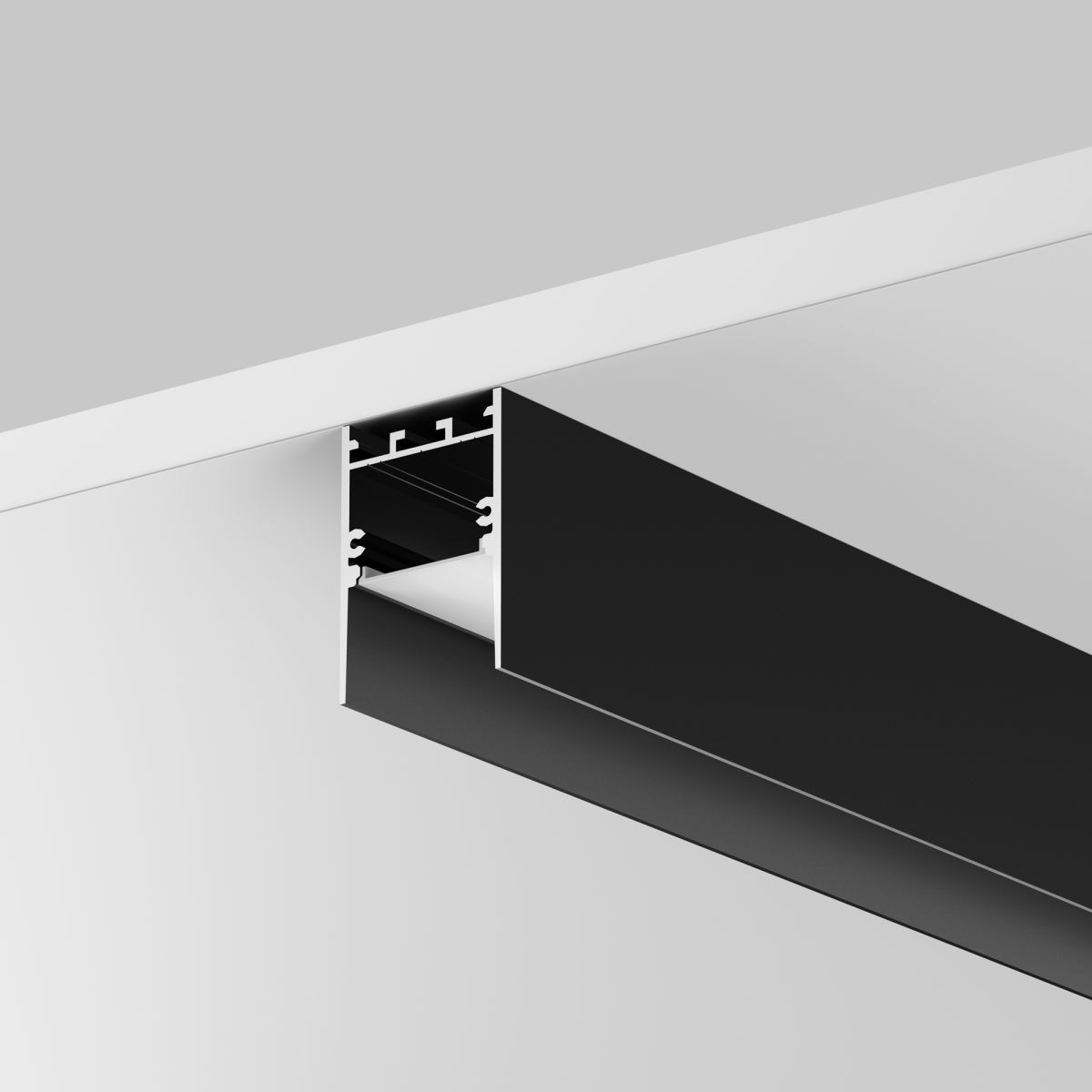 Алюминиевый профиль накладной-подвесной 35x51 Maytoni Led Strip ALM-3551-B-2M 633011 в Санкт-Петербурге