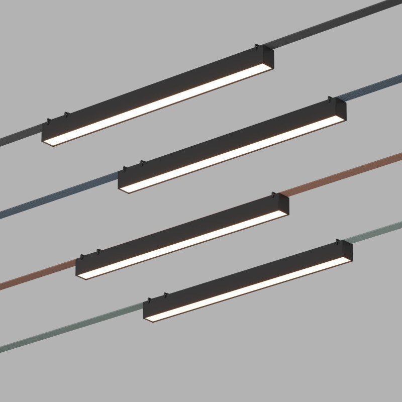 Трековый однофазный светильник Denkirs Belty linear DK5676-BK в Санкт-Петербурге