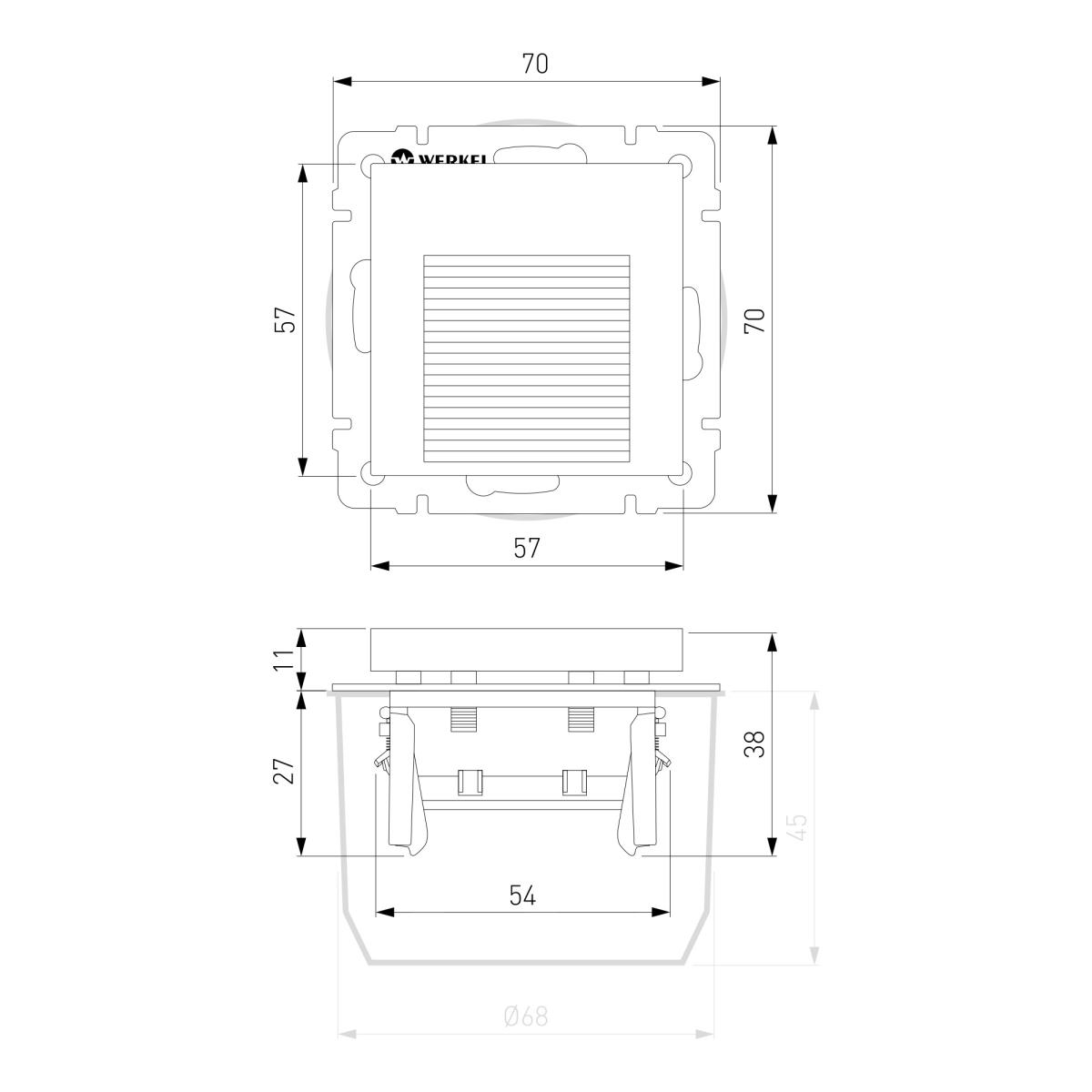 Встраиваемая LED подсветка Werkel черный W1154208 4690389156854 в Санкт-Петербурге