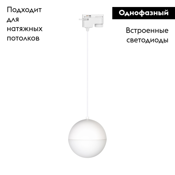Трековый светильник Arlight LGD-Emisfero-Track-Hang-2TR-R150-11W Warm3000 035946 в Санкт-Петербурге