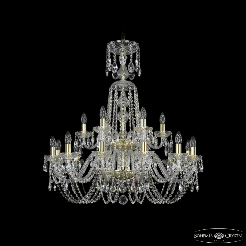 Подвесная люстра Bohemia Ivele Crystal 1402/12+6/300/XL-91/2d G в Санкт-Петербурге