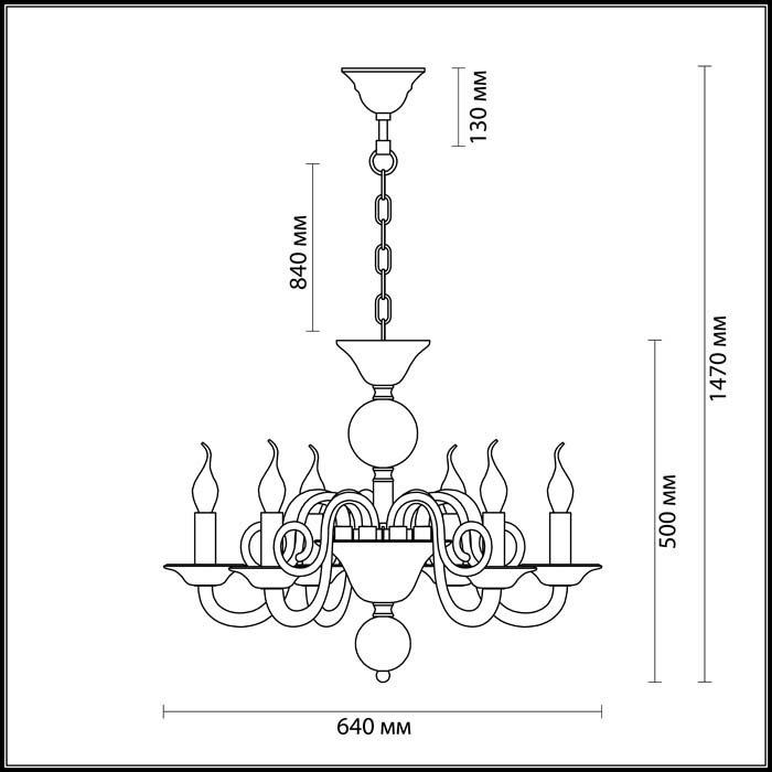 Подвесная люстра Odeon Light Aria 3931/6 в Санкт-Петербурге