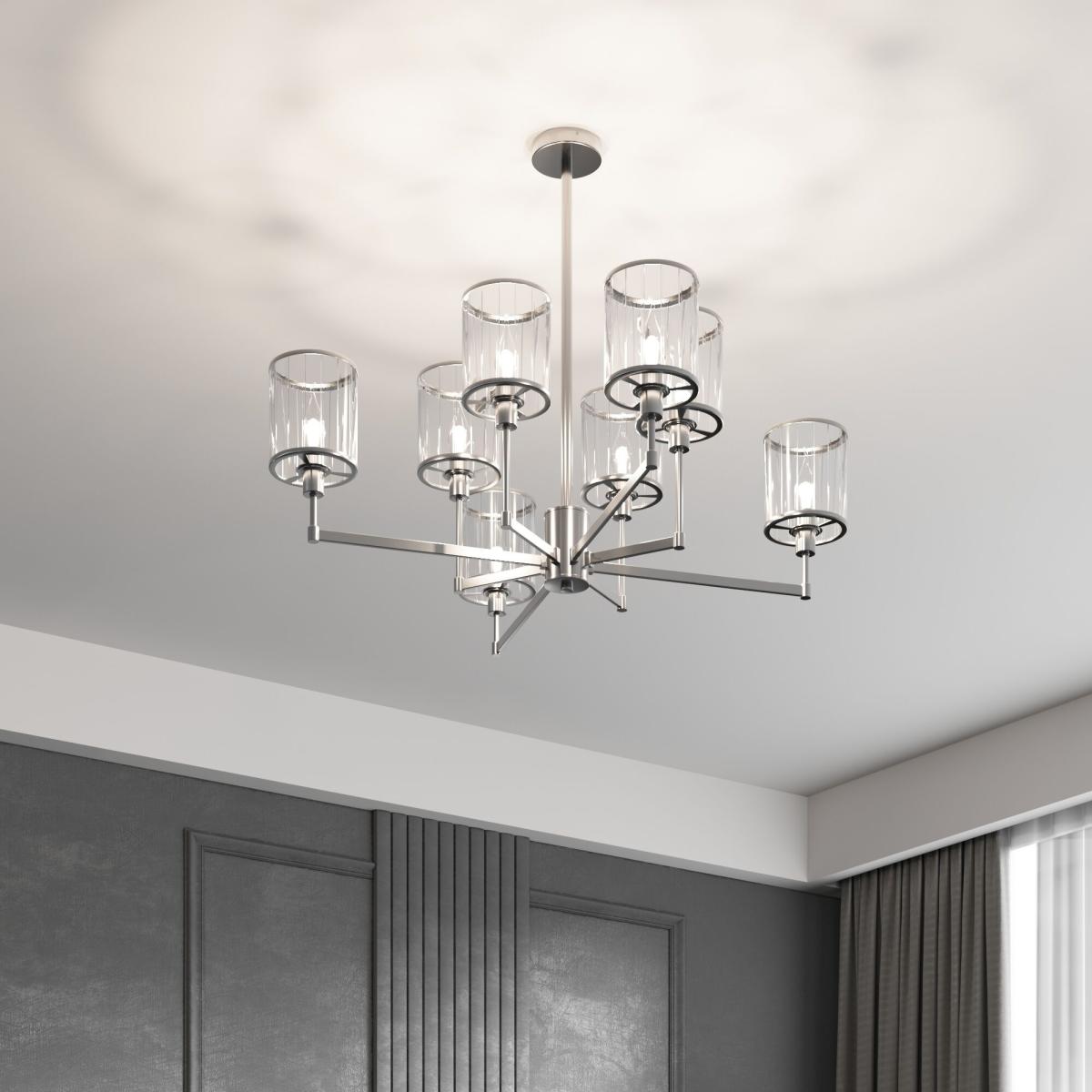 Люстра на штанге Eurosvet Inari 60144/6 хром Smart a061946 в Санкт-Петербурге