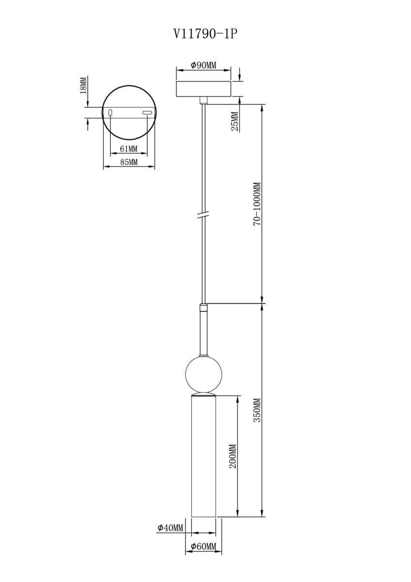 Подвесной светильник Moderli Illis V11790-1P в #REGION_NAME_DECLINE_PP#