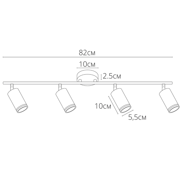 Спот Arte Lamp Imai A2365PL-4BK в Санкт-Петербурге