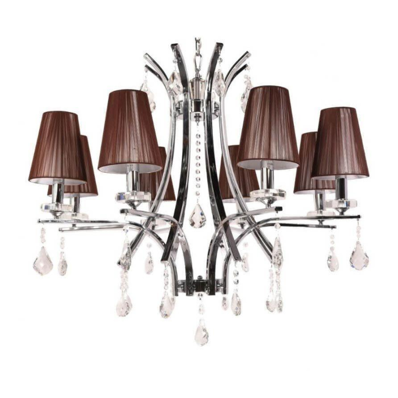 Подвесная люстра Lumina Deco Glamour LDP 66247-8 BR+CHR в Санкт-Петербурге