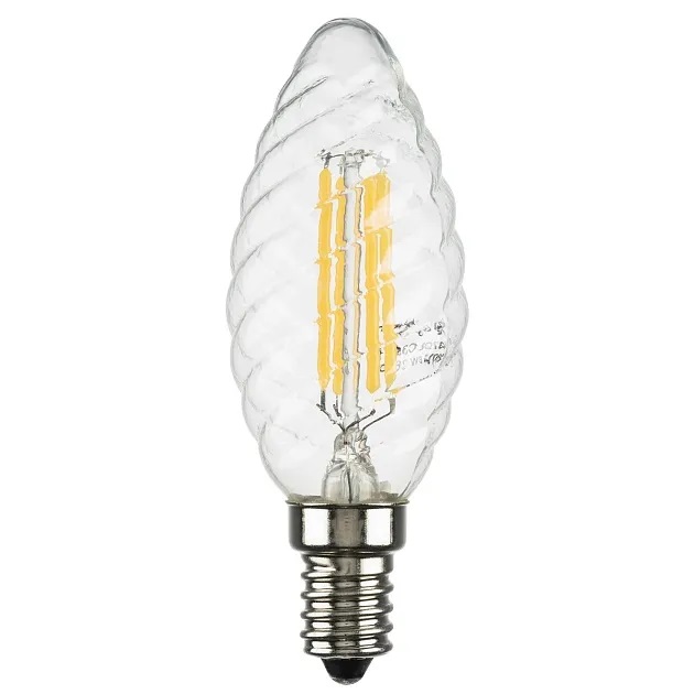 Лампа светодиодная филаментная Lightstar LED Filament E14 6W 3000K свеча прозрачная 933702 в Санкт-Петербурге