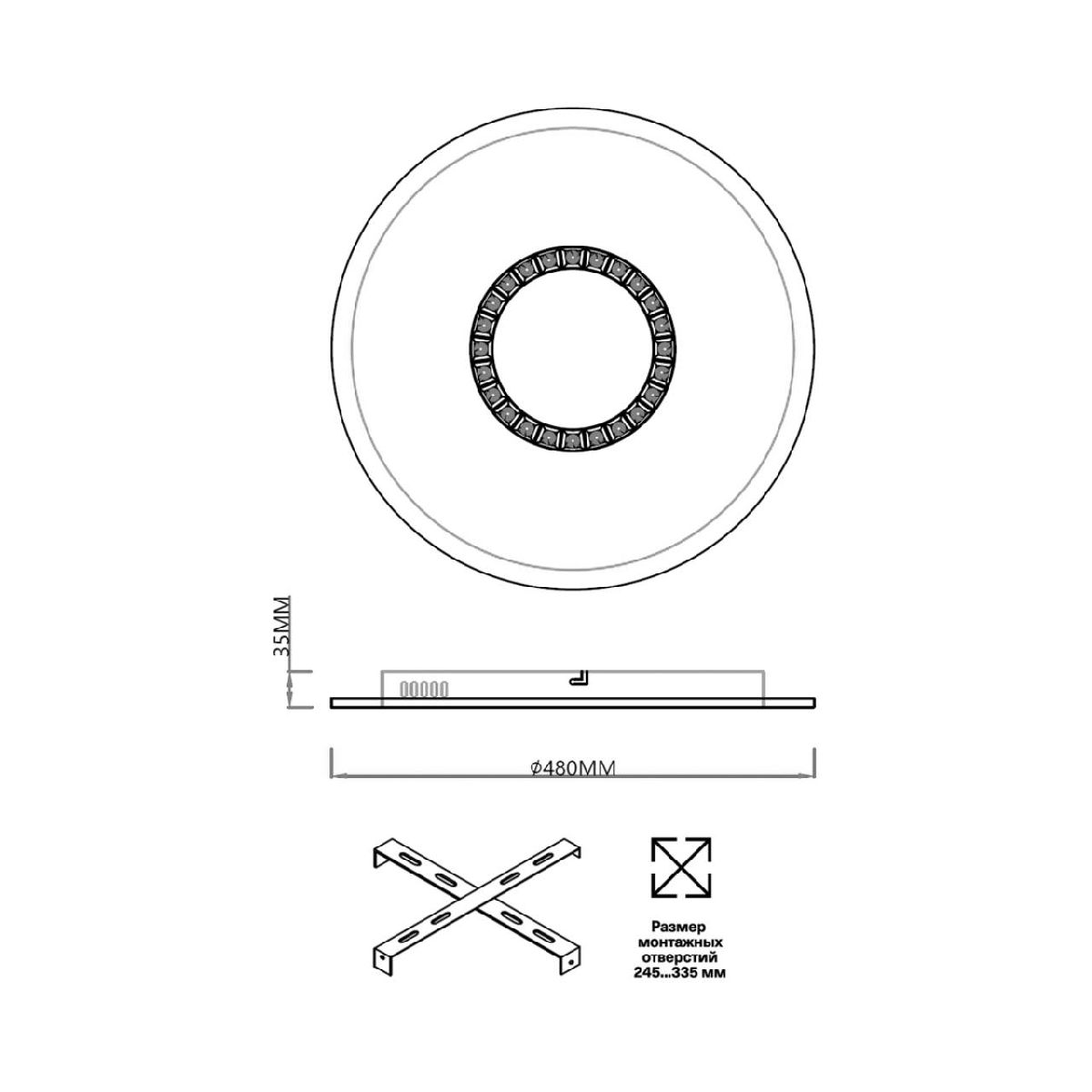 Потолочная люстра Sonex Cosmo 7663/34L в Санкт-Петербурге