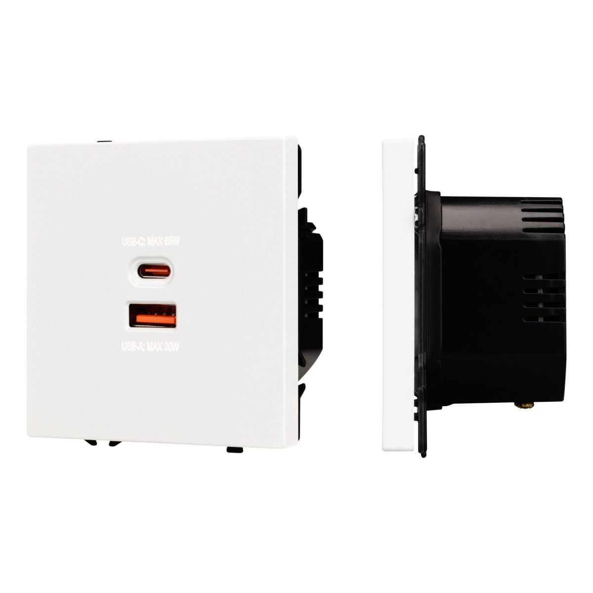 Механизм розетки с быстрой USB зарядкой Arlight SCT-NOBE-MUAC-SFPL-FC-WH (65W, QC3) 054316 в #REGION_NAME_DECLINE_PP#
