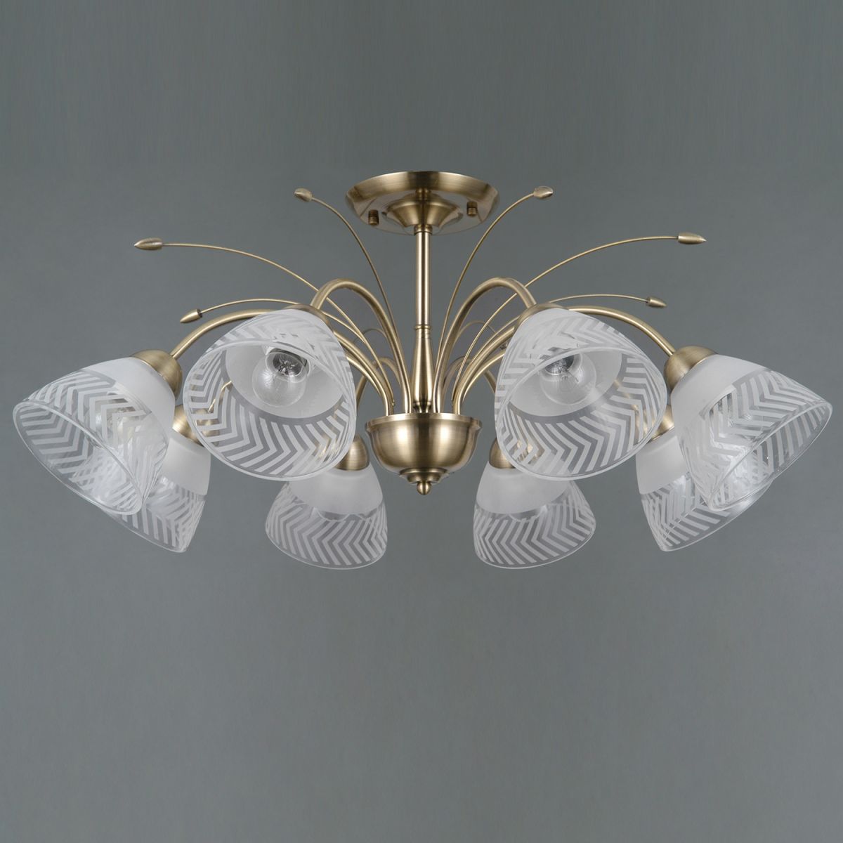 Люстра на штанге Illumico IL0594-8CSQ-25 AB AREZZO в Санкт-Петербурге