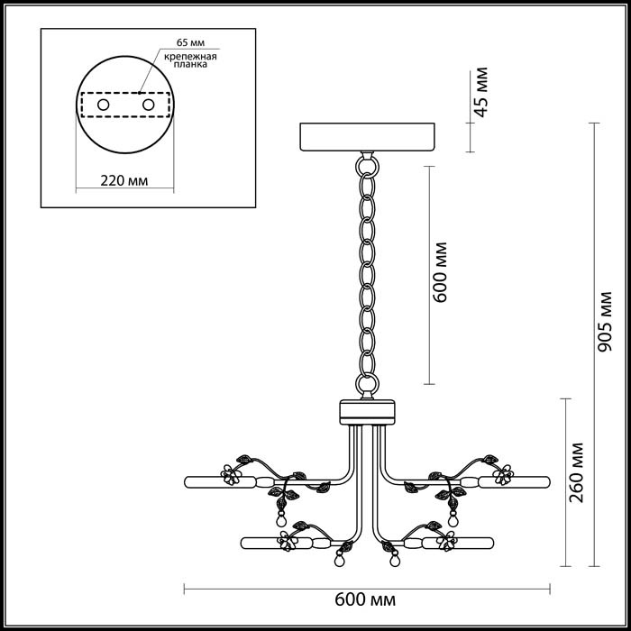 Подвесная светодиодная люстра Odeon Light Fiuggi 4036/72L в Санкт-Петербурге