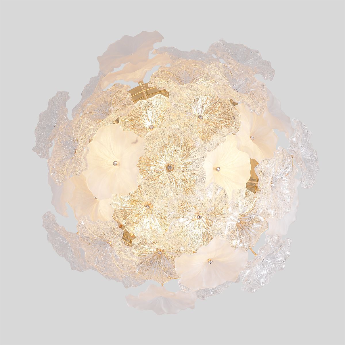 Потолочный светильник Crystal Lux MAGNOLIA PL12 GOLD в Санкт-Петербурге