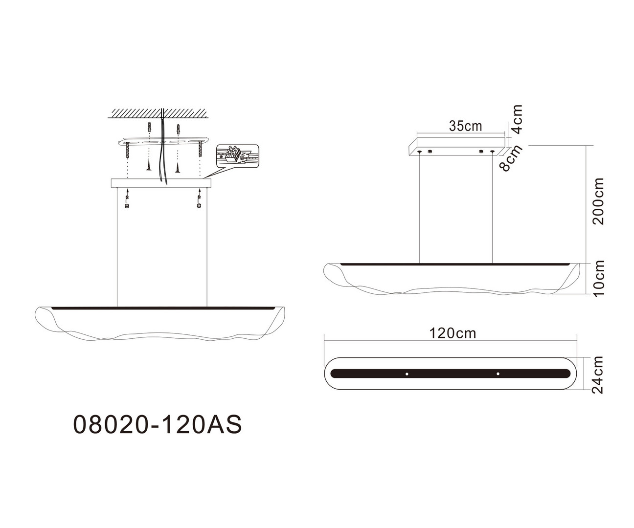 Подвесная люстра Kink Light Майра 08020-120AS,20 в Санкт-Петербурге