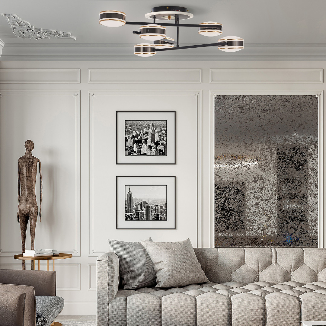 Потолочная светильник Arte Milano Ferrara 278599/6 BK в #REGION_NAME_DECLINE_PP#