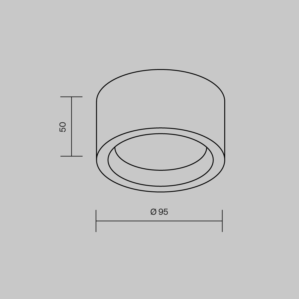 Потолочный светильник Maytoni Basic Texture MOD461CL-01GR в Санкт-Петербурге