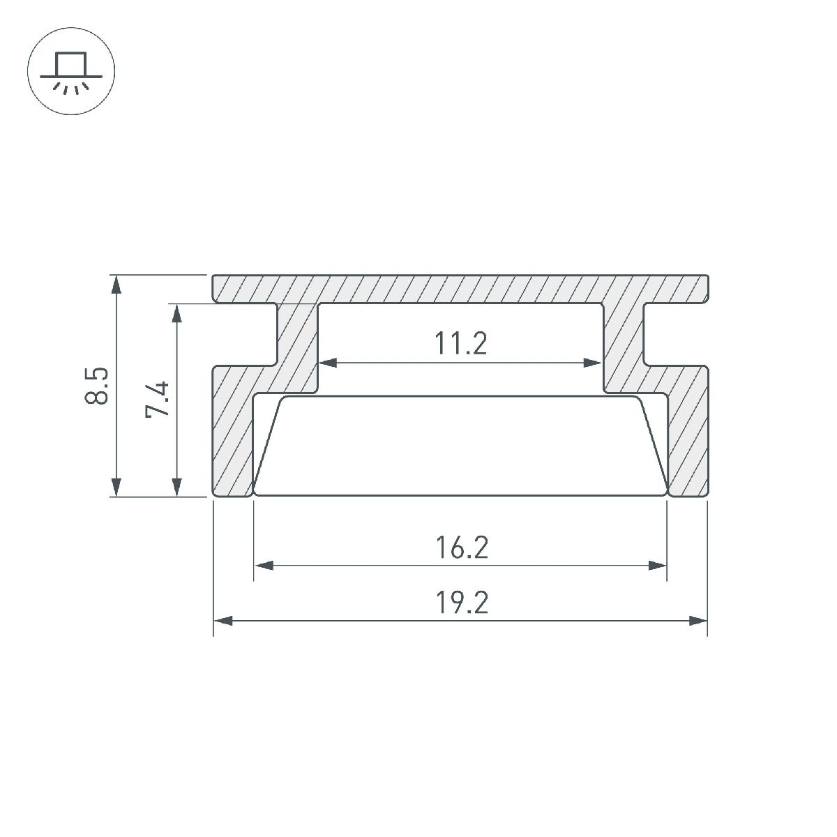 Алюминиевый профиль Arlight HR-3000 ANOD 044794 в Санкт-Петербурге