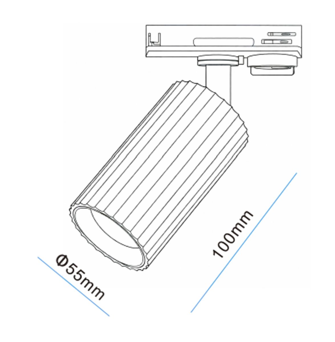 Трековый однофазный светильник IMEX IL.0010.0023-BK в Санкт-Петербурге