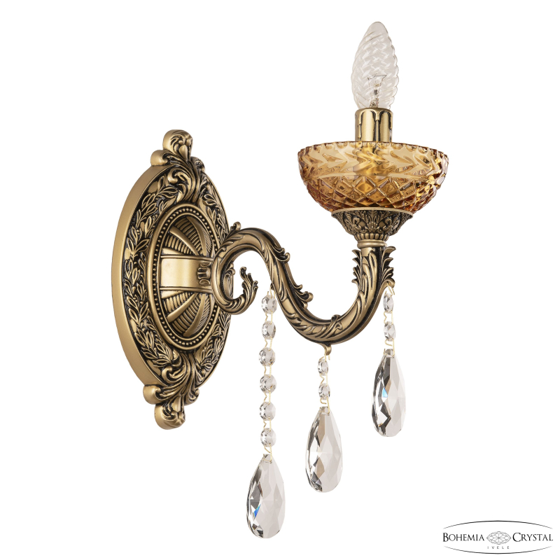 Бра Bohemia Ivele Crystal AL7901B10/1/175 B AGB P Amber/M-1F в Санкт-Петербурге