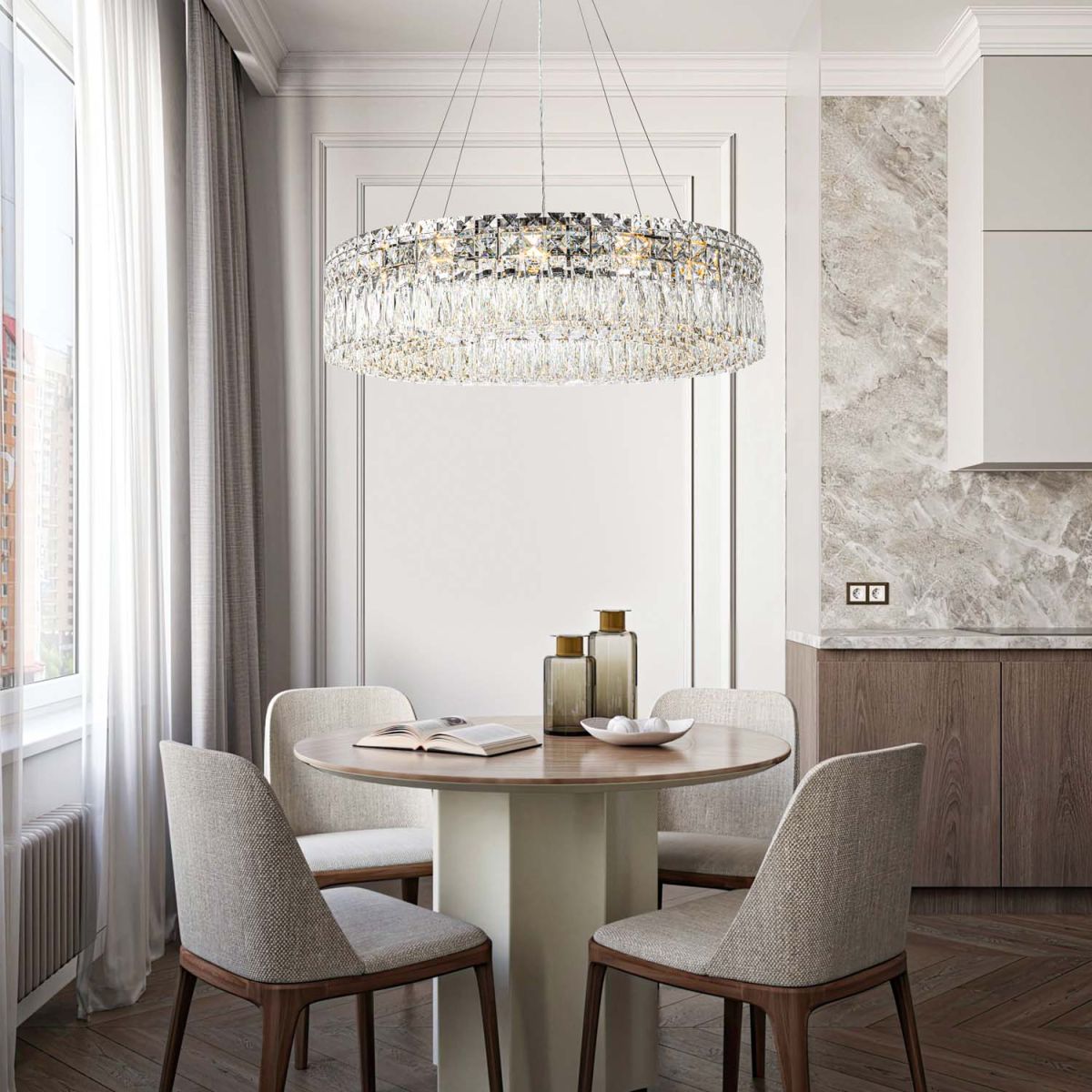 Подвесная люстра Modelux ML.7084.800 CR в #REGION_NAME_DECLINE_PP#