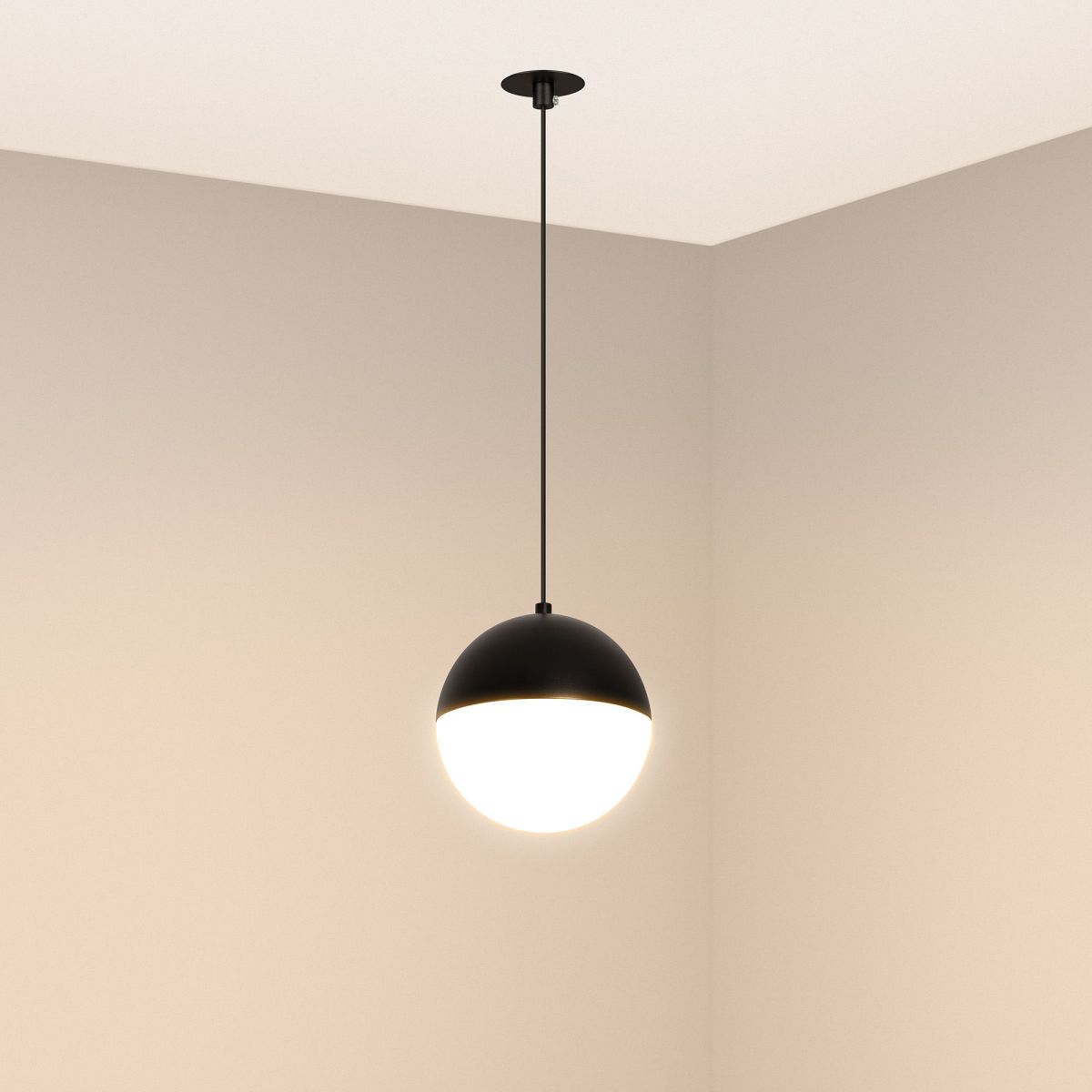 Подвесной светильник Arlight SP-EMISFERO-HANG-BUILT-R150-11W Warm3000 (BK, 170 deg, 230V) 056589 в #REGION_NAME_DECLINE_PP#