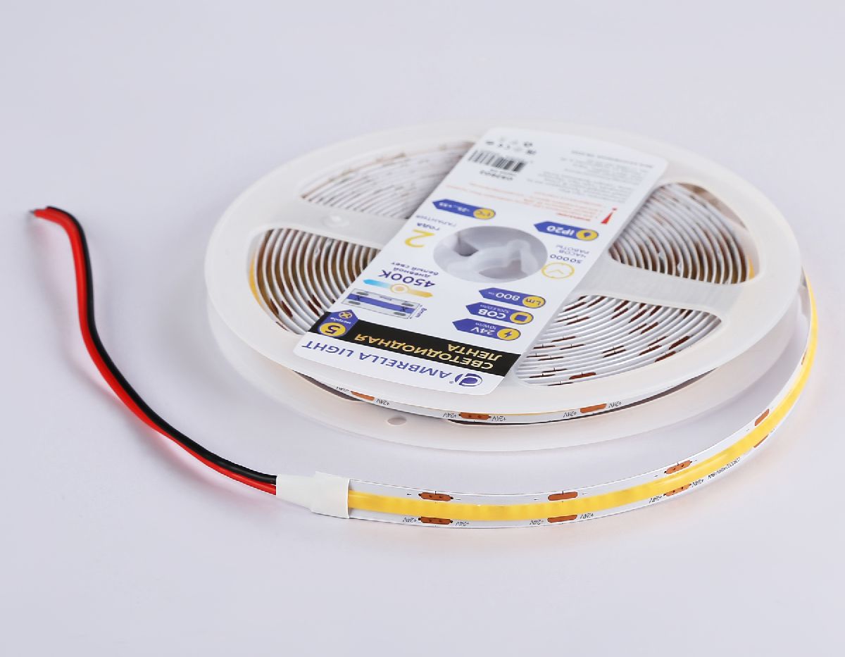 Светодиодная лента Ambrella Light Illumination 24В COB 10Вт/м 4500K 5м IP20 GS4652 в Санкт-Петербурге