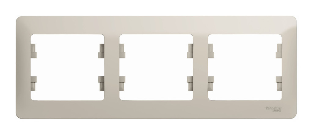 Рамка 3-ая, горизонтальная Systeme Electric Glossa Молочный GSL000903 в #REGION_NAME_DECLINE_PP#