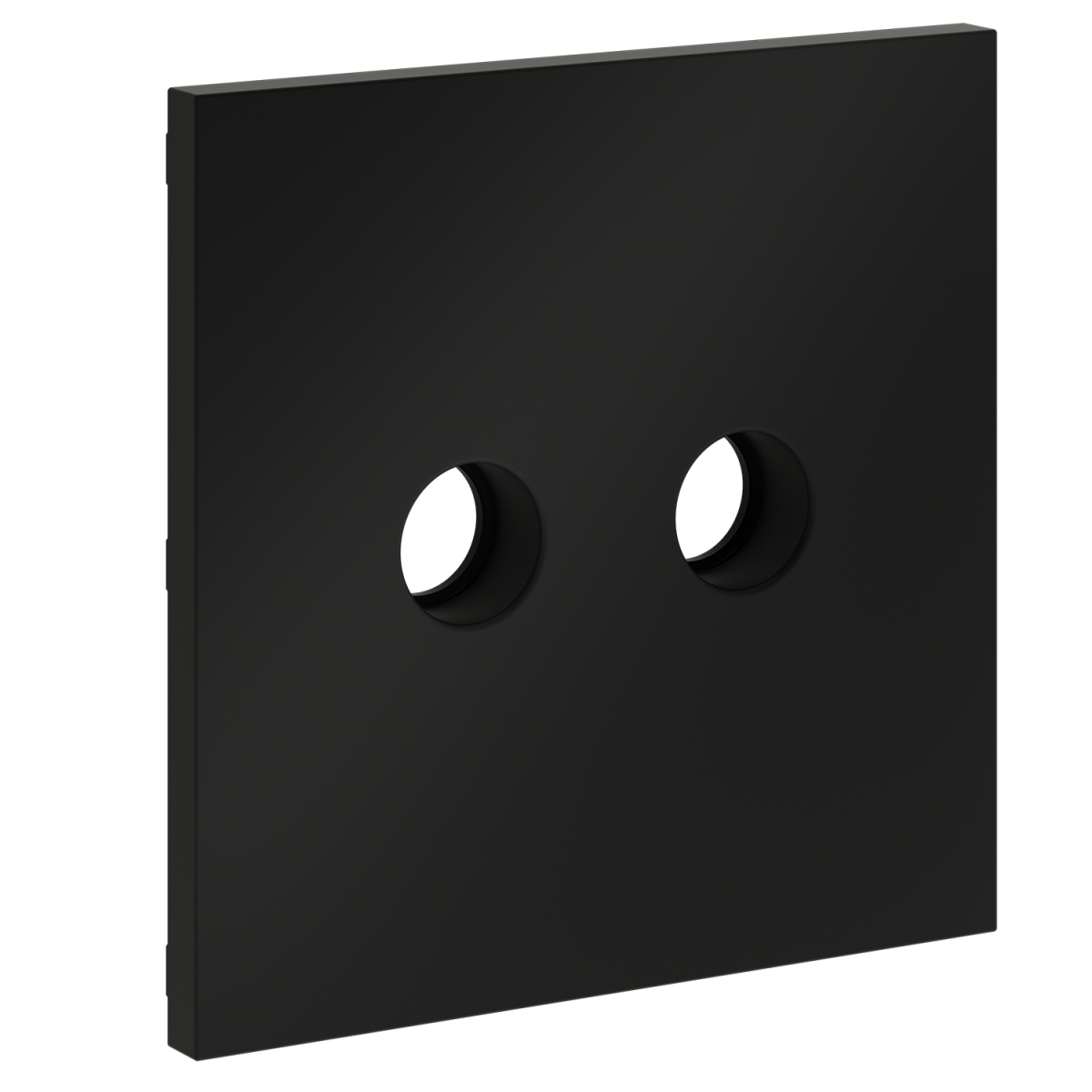 Накладка для розетки телевизионной оконечной TV+SAT Voltum S70 (черный матовый) VLS001608 в Санкт-Петербурге