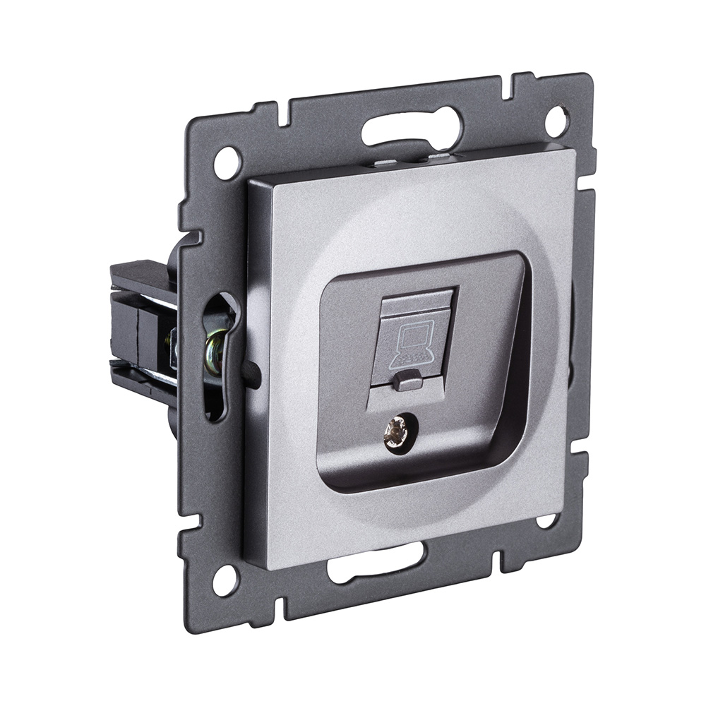 Розетка Ethernet RJ45 Cat.5, серый Kollinger REA-016GY для Aspekt, Eleganz, Reflex в #REGION_NAME_DECLINE_PP#