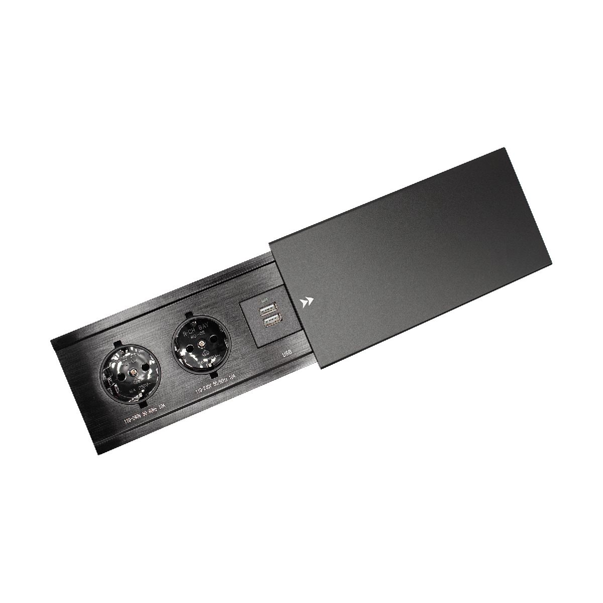 Блок розеток JX (Slide Top) (2 секции + 2 USB с кабелем питания) Mebax 00-00002889 в Санкт-Петербурге