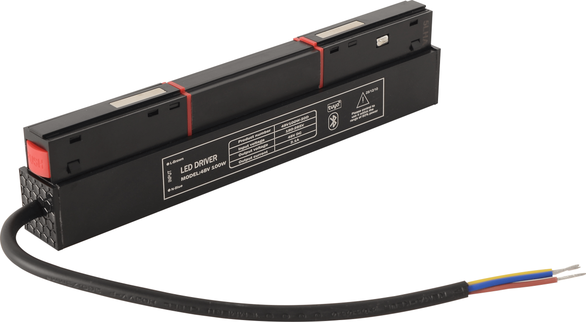 Драйвер для магнитного шинопровода Crystal lux 48V, 100W CLT 0.203 08 BL SMART в Санкт-Петербурге