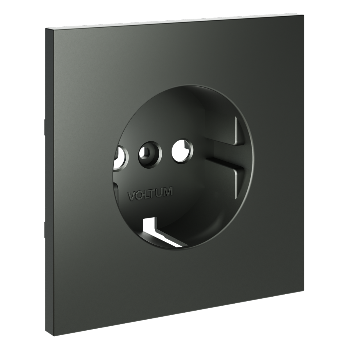 Накладка для розетки с заземлением Voltum S70 (титан) VLS000606 в #REGION_NAME_DECLINE_PP#