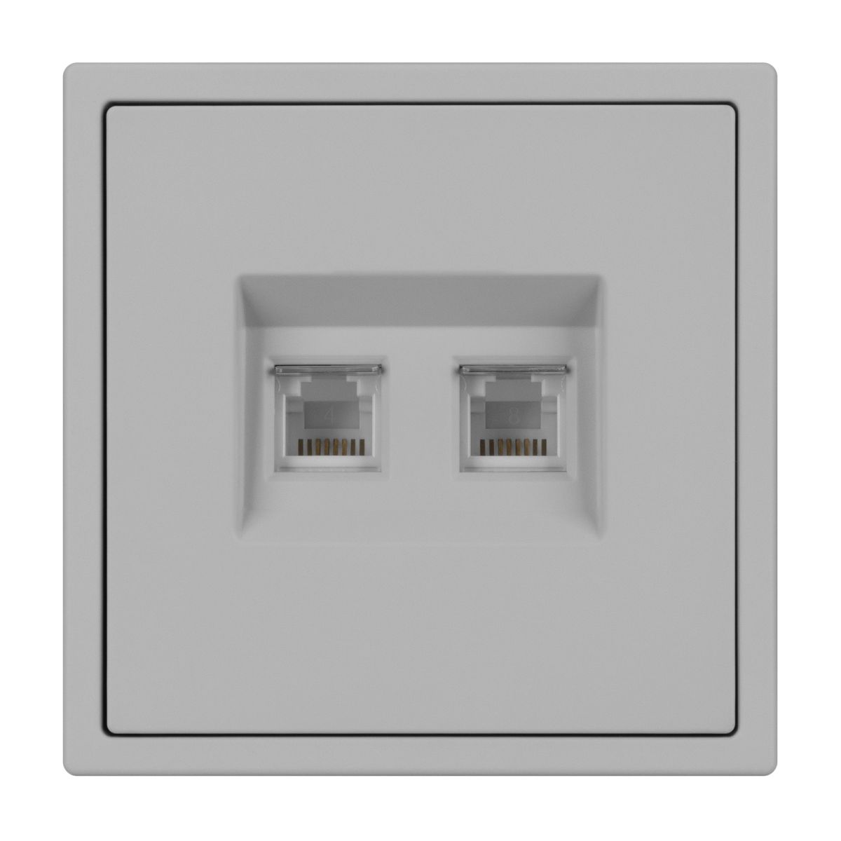 Розетка телефонная двойная софт-тач никель Arlight SCT-MTL2-SFPL-IS (2хRJ-11, 4C) 061890(1) в #REGION_NAME_DECLINE_PP#