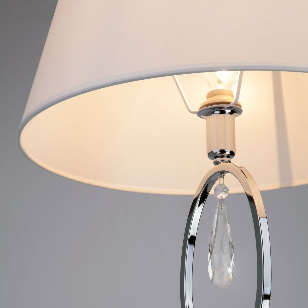 Торшер Eurosvet Madera 01056/1 хром/прозрачный хрусталь Strotskis в Санкт-Петербурге