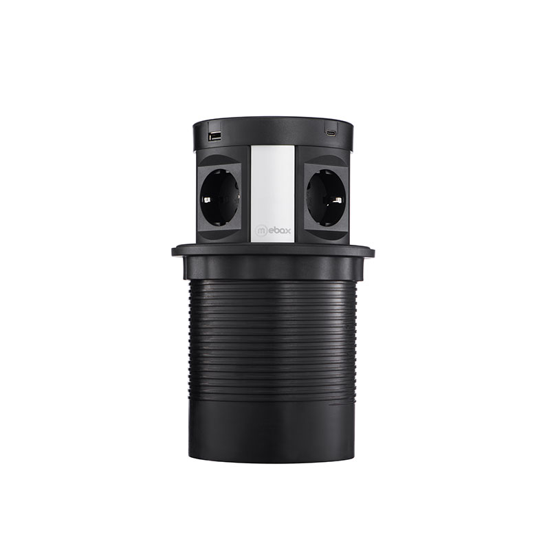 Блок розеток 107J (4 секции, 2 USB А + 2 USB С) Mebax 00-00001464 в Санкт-Петербурге