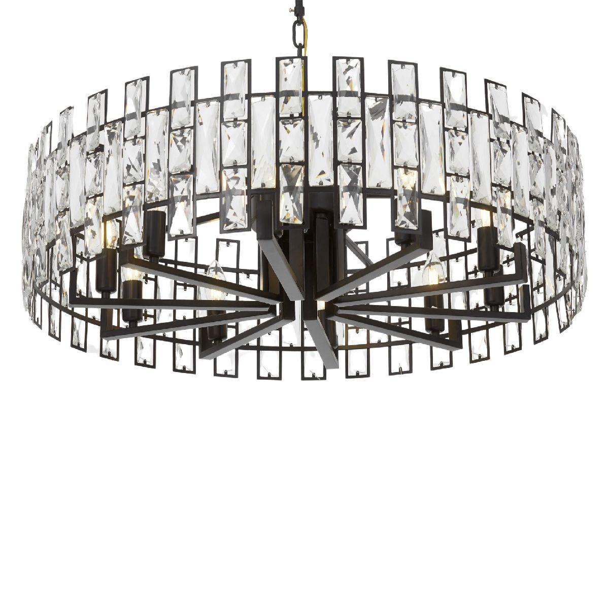 Подвесная люстра Lumina Deco Florina LDP 7041-800 BK в Санкт-Петербурге