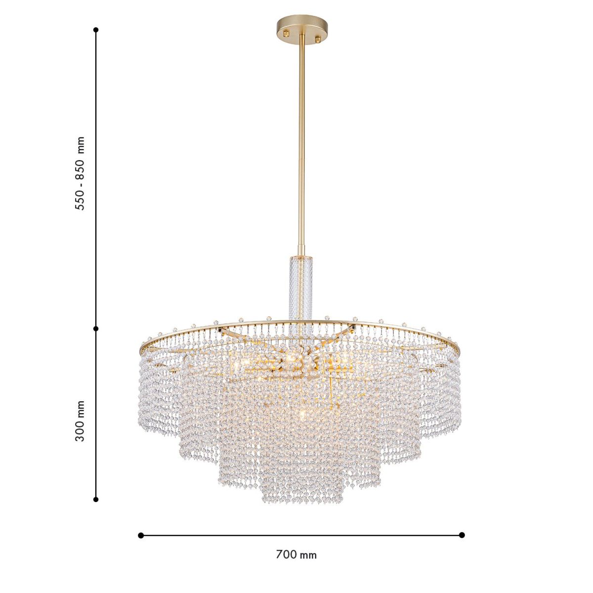 Люстра на штанге Favourite Fringe 4762-9P в #REGION_NAME_DECLINE_PP#