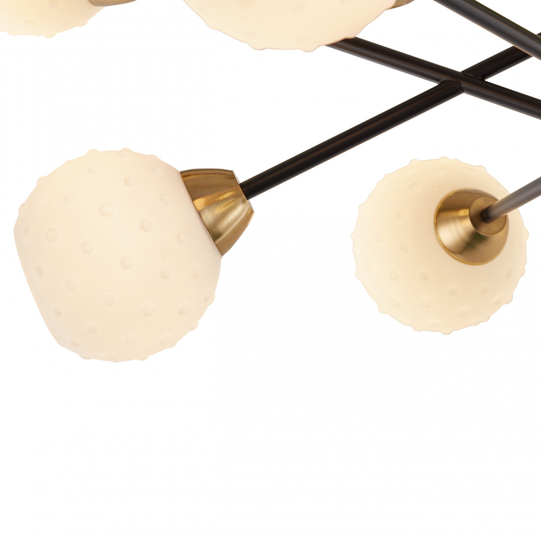 Люстра на штанге Arte Milano Neapolis 278408/8+1 BK/GD в #REGION_NAME_DECLINE_PP#