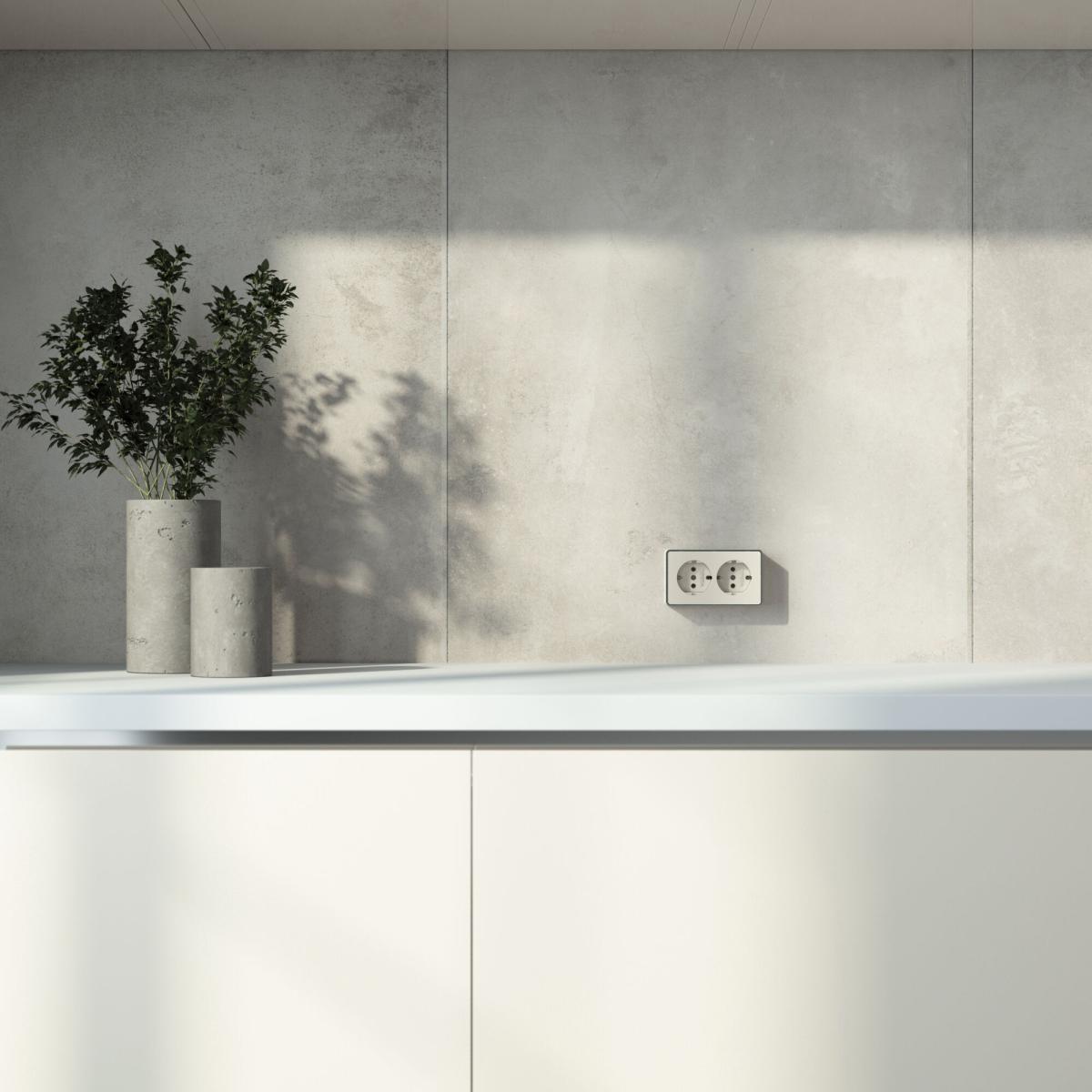 Розетка двойная с заземлением Werkel Gallant слоновая кость W5072103 4690389164668 в Санкт-Петербурге