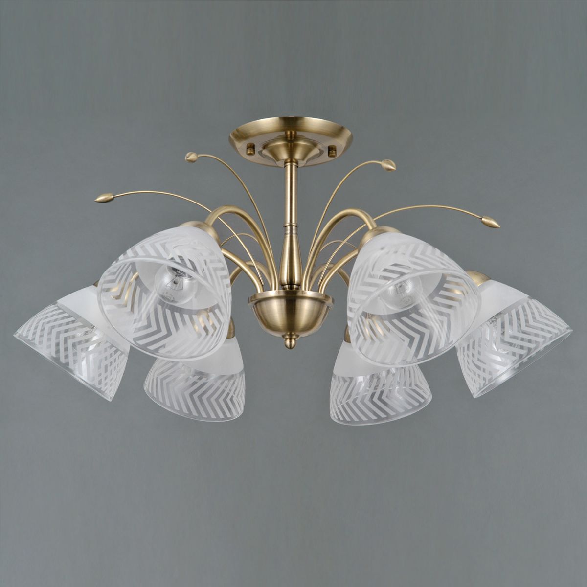 Люстра на штанге Illumico IL0594-6CSQ-25 AB AREZZO в Санкт-Петербурге