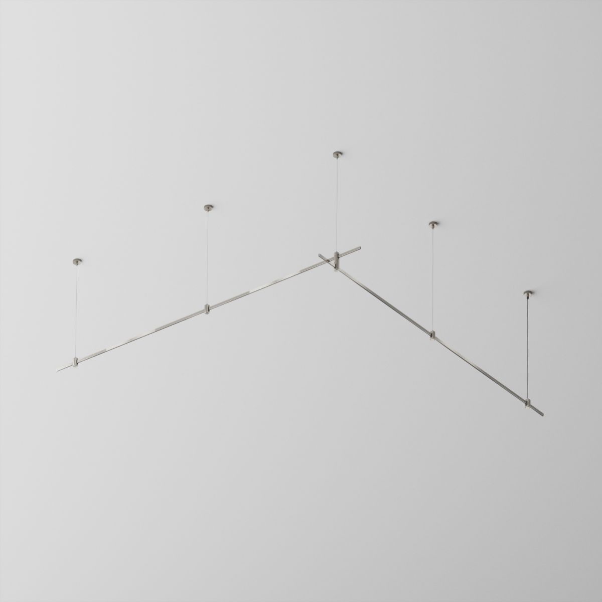 Основание двухуровневое на тросовых подвесах Hang для трековых светильников Maytoni Technical Flarity TFC-Flar-H06-PT в #REGION_NAME_DECLINE_PP#