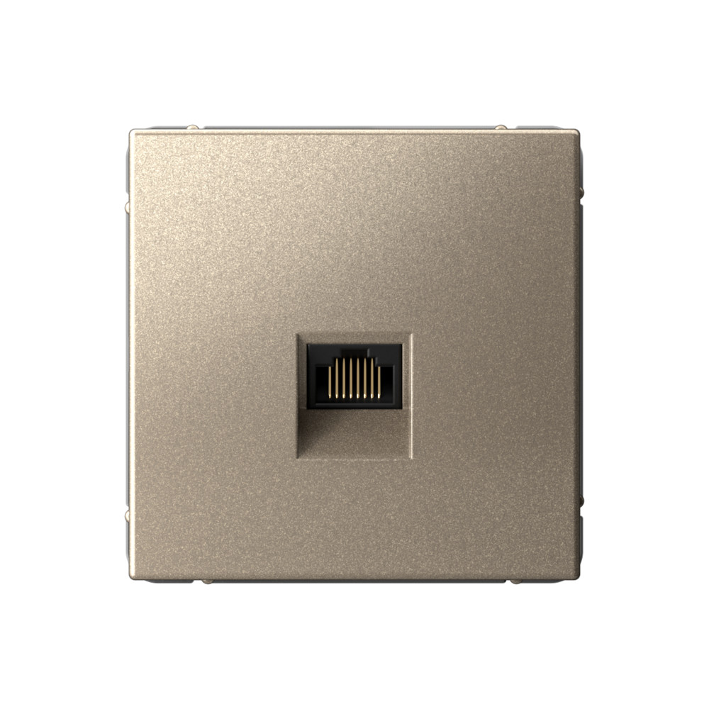 Розетка компьютерная RJ45 Systeme Electric ArtGallery Шампань кат. 5е GAL000583 в Санкт-Петербурге