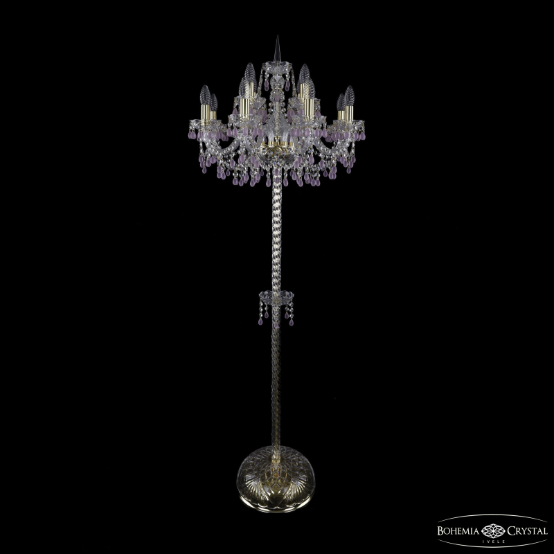 Торшер Bohemia Ivele Crystal 1410T2/8+4/195-165 G V7010 в Санкт-Петербурге