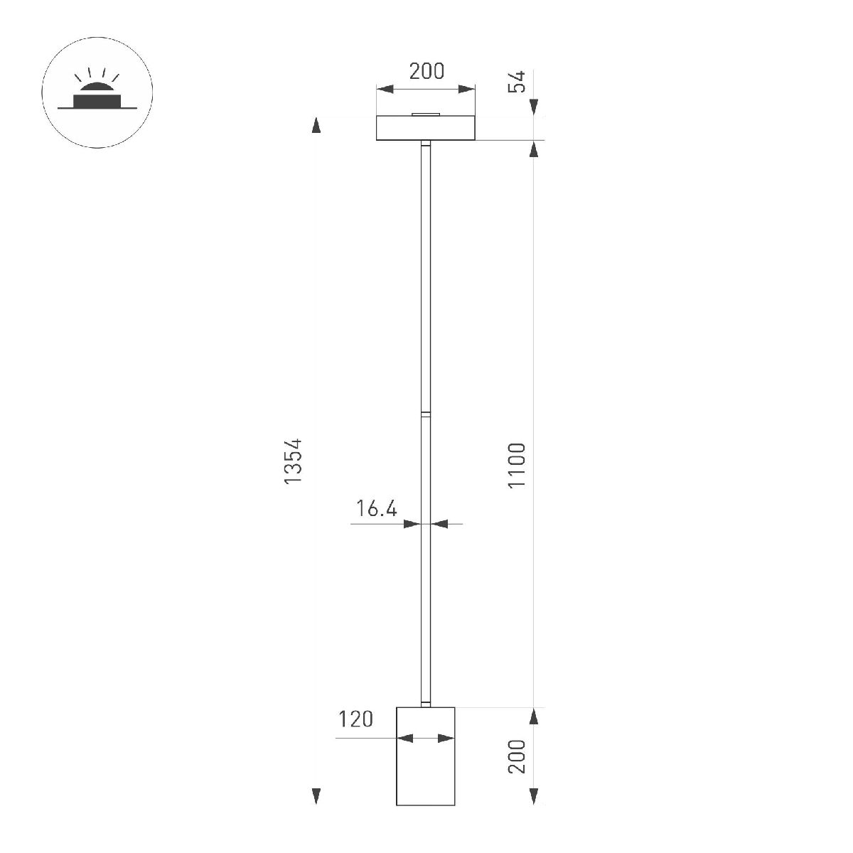 Торшер Arlight SP-SAMSARA-FLOOR-16W Warm3000 (BK, 110 deg, 230V) 052014 в Санкт-Петербурге