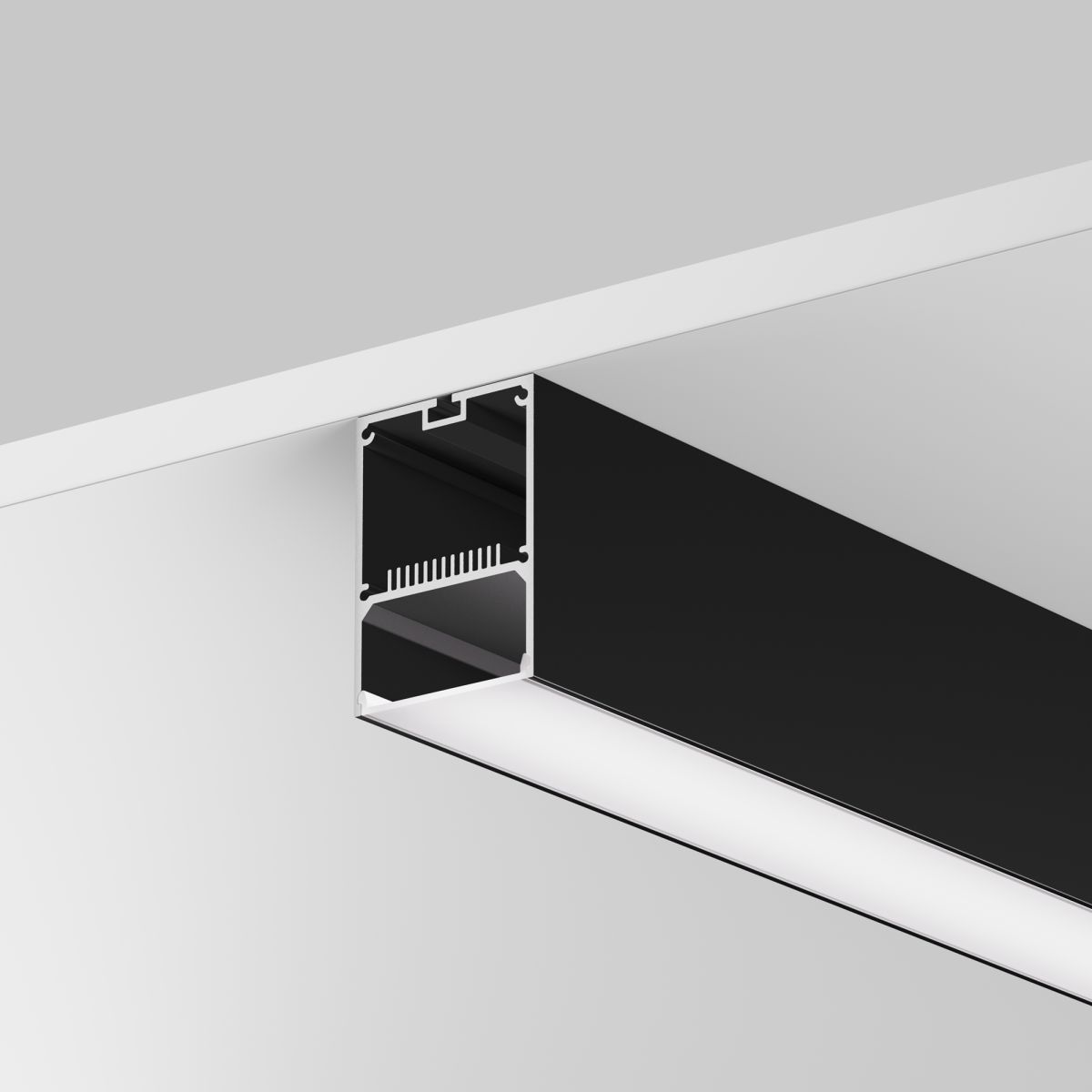 Профиль накладной-подвесной 50х70 (Черный, 2 м) Maytoni ALM-5070-B-2M в Санкт-Петербурге