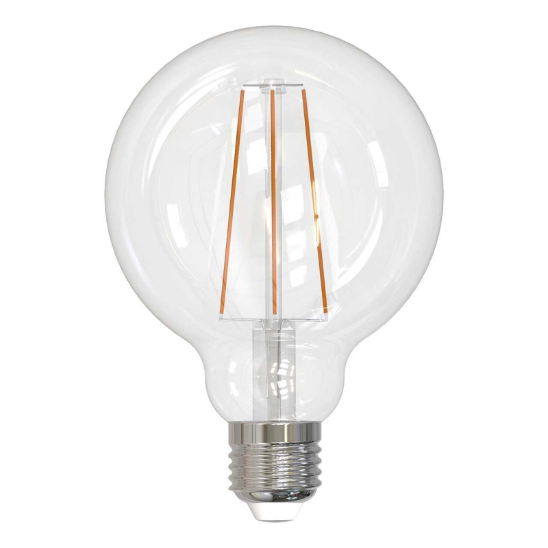 Лампа светодиодная филаментная (UL-00004862) Uniel E27 10W 3000K прозрачная LED-G95-10W/3000K/E27/CL PLS02WH в Санкт-Петербурге