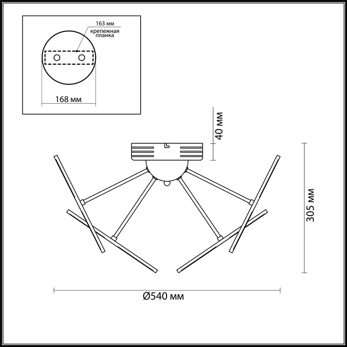 Потолочная светодиодная люстра Odeon Light Spring 4104/48CL в Санкт-Петербурге